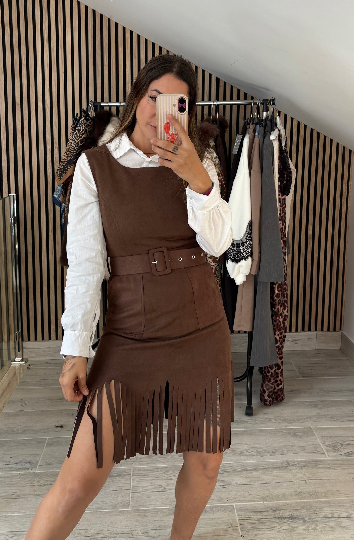 Vestido flecos Antelina