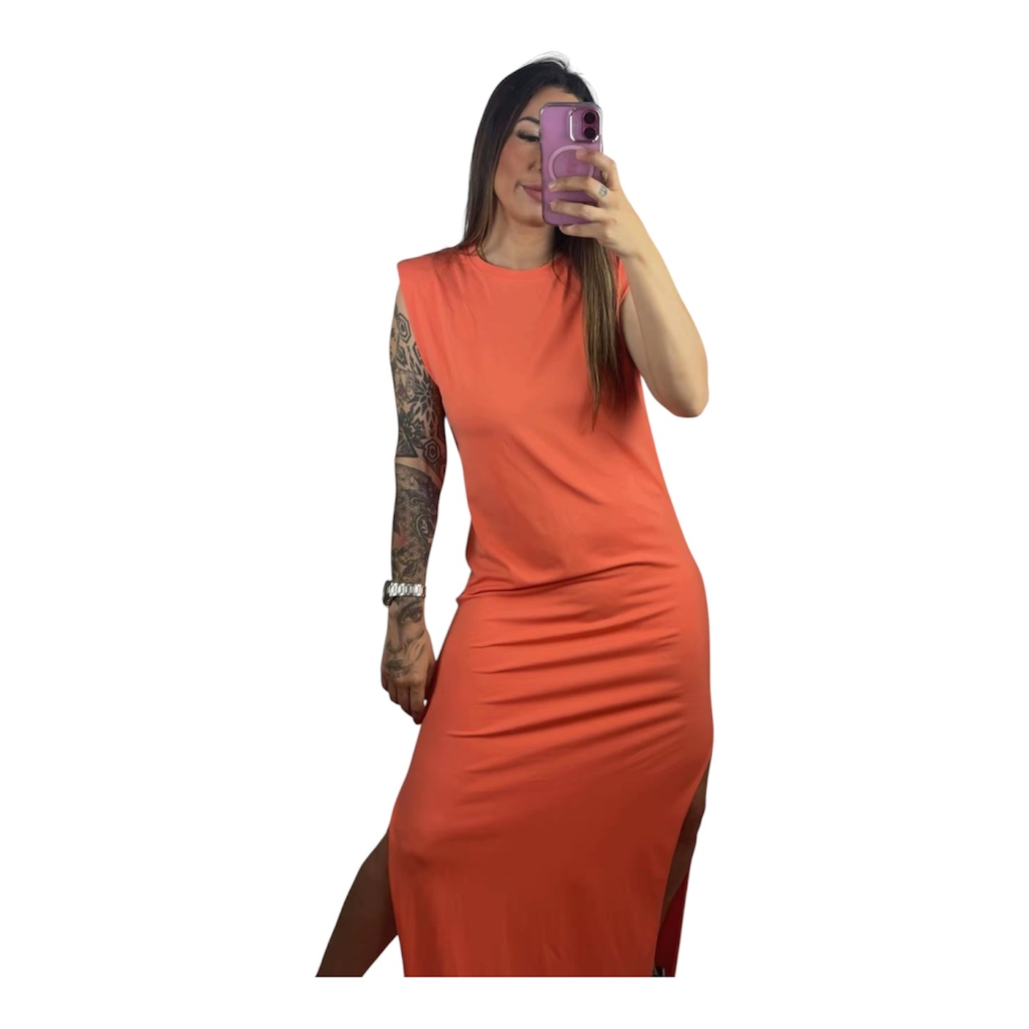 Vestido hombreras