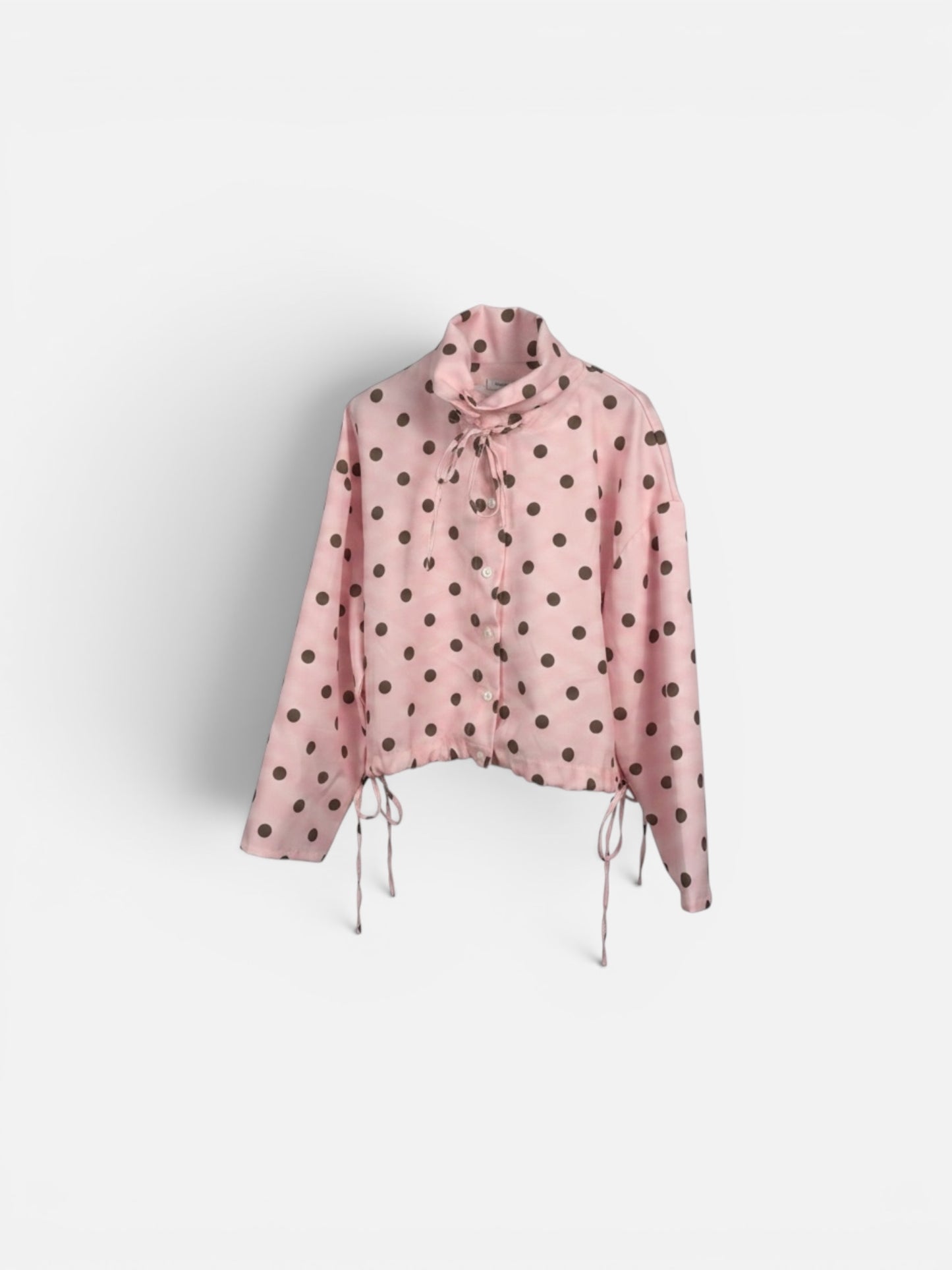 Camisa polkadots rosa