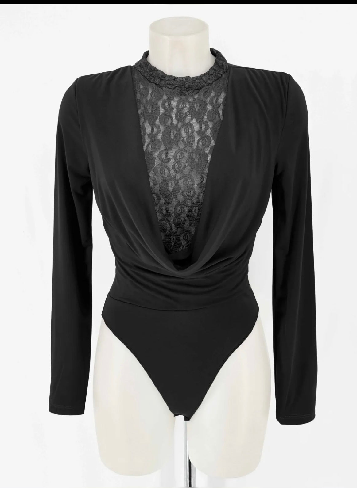 Body encaje negro