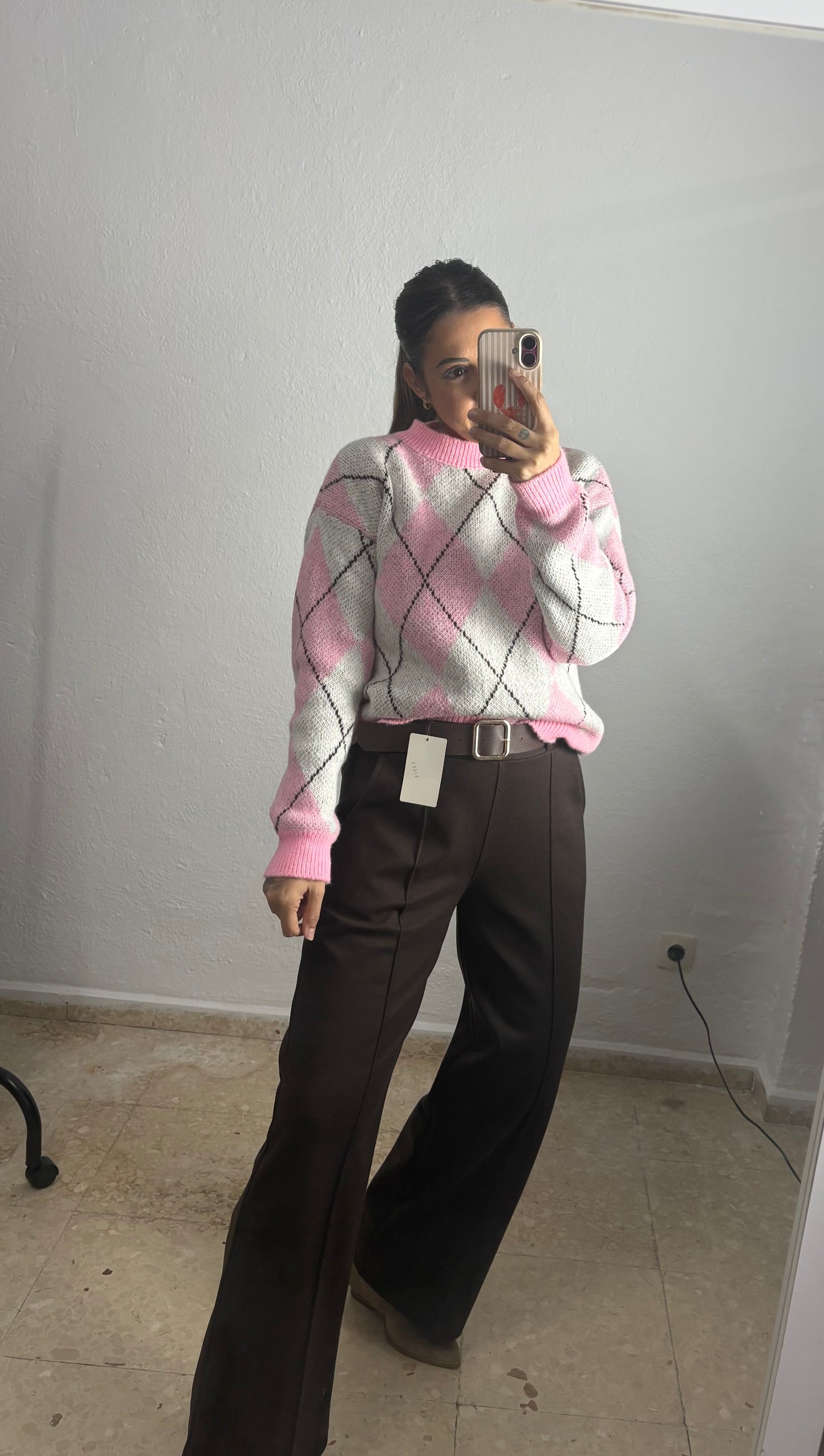 Pantalón paño chocolate