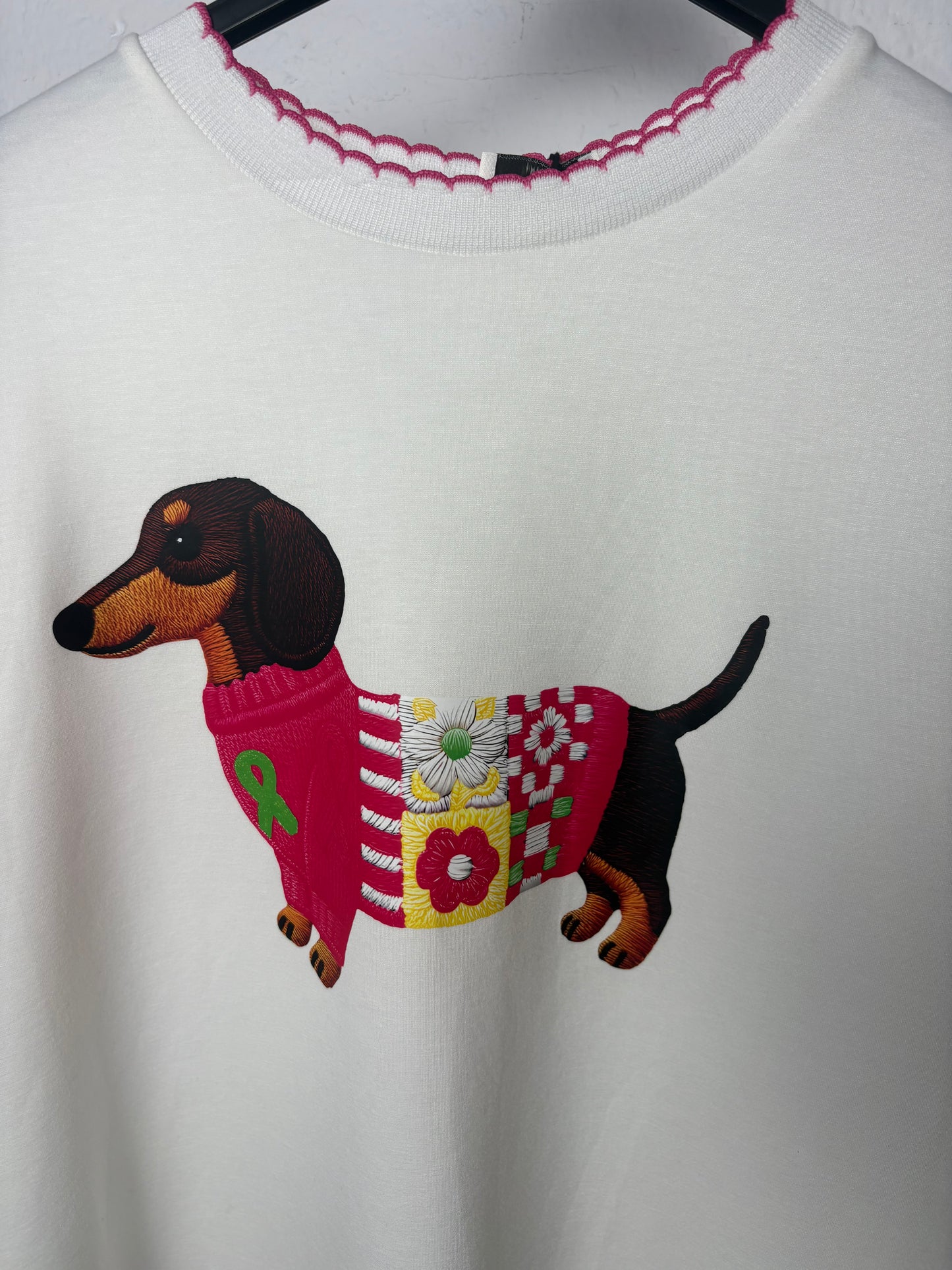 Camiseta perrito rosa