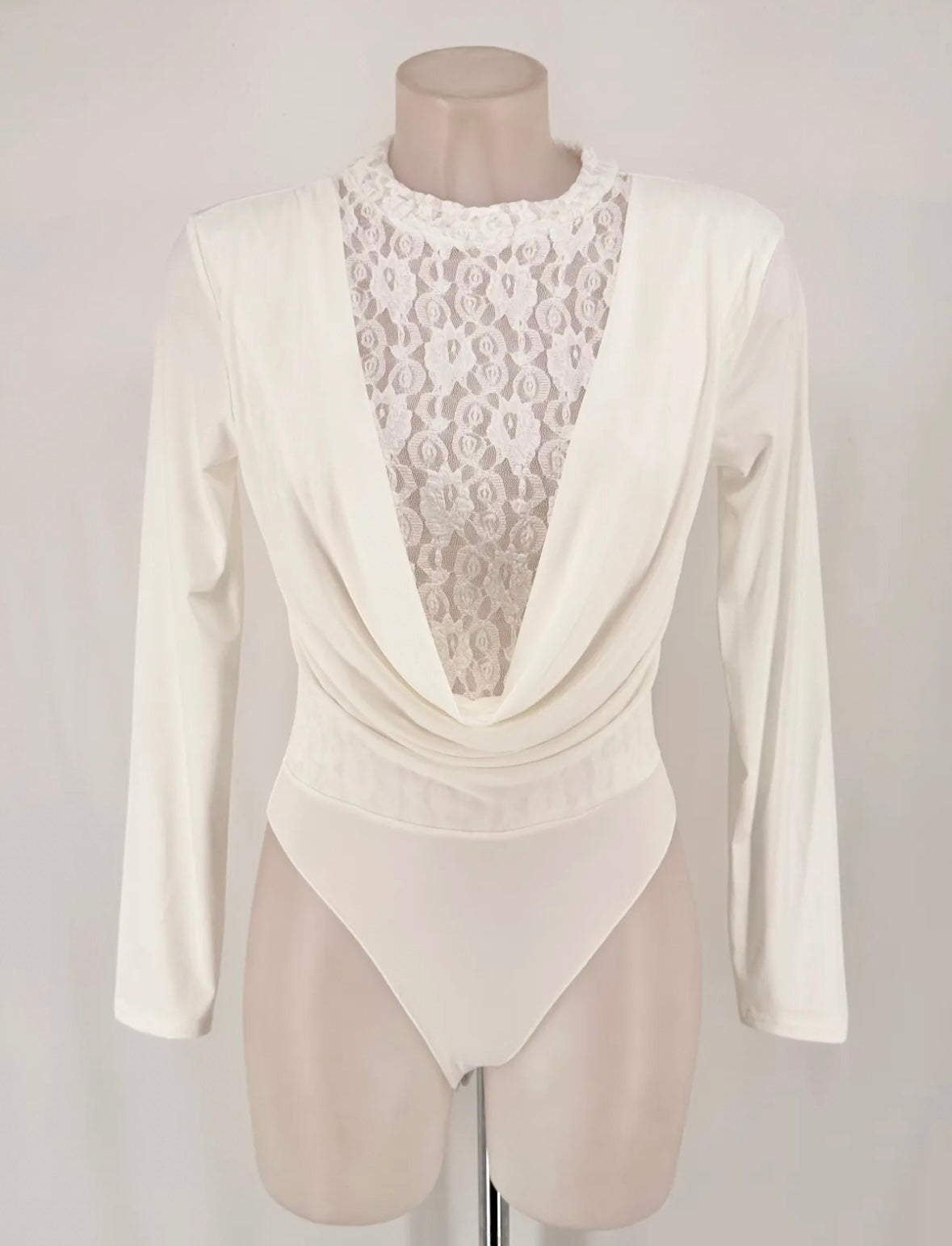 Body encaje blanco