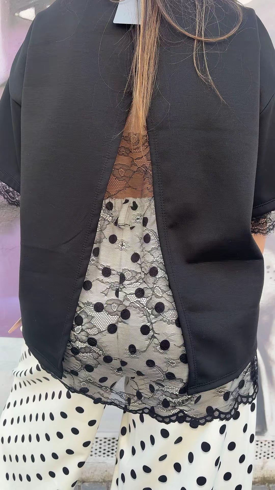Camiseta espalda encaje