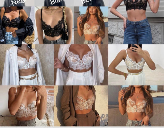 Top encaje