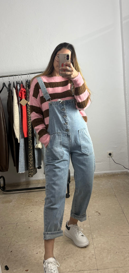 Mono denim tirantes
