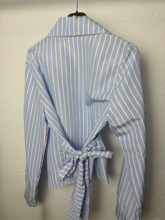 Camisa rayas lazo trasero