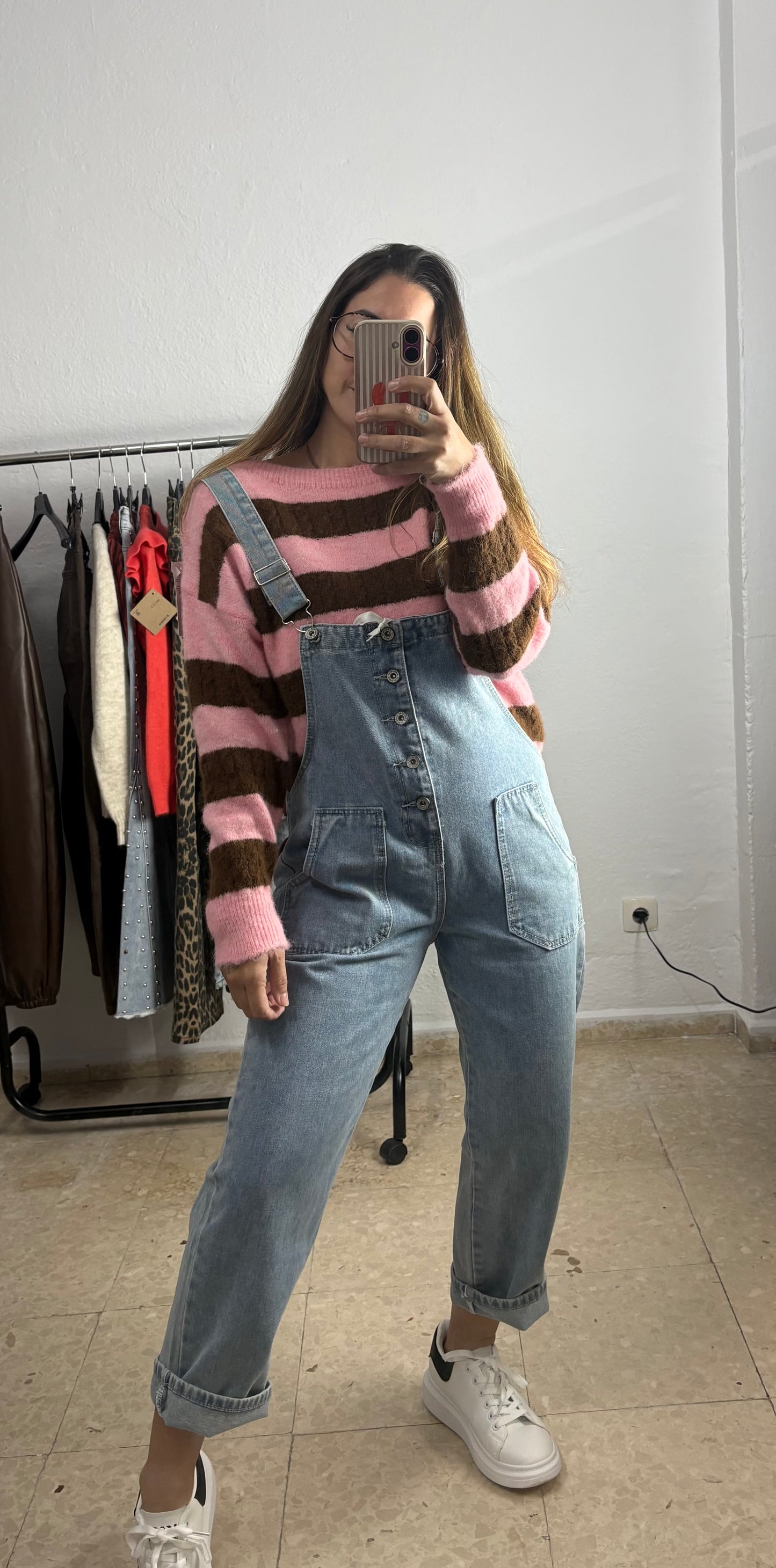Mono denim tirantes