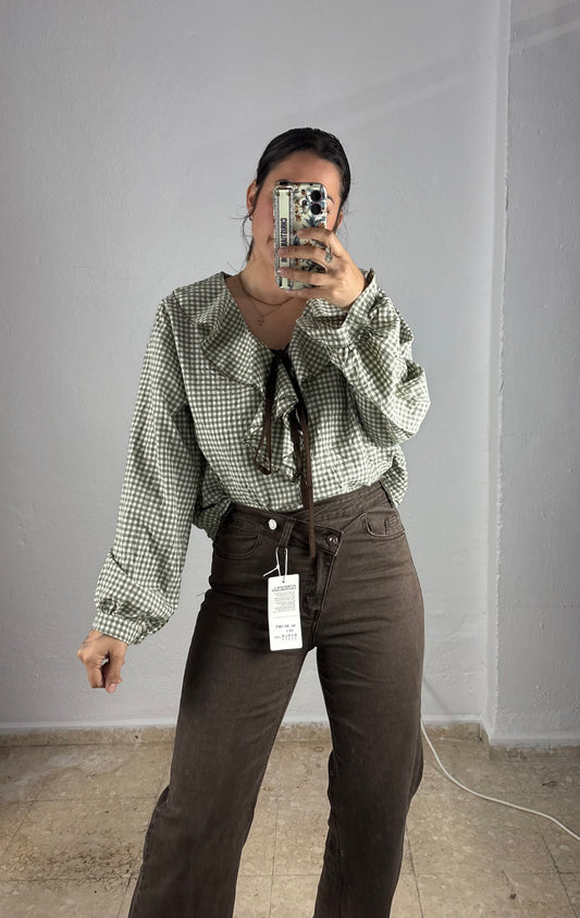 Pantalón Zara chocolate