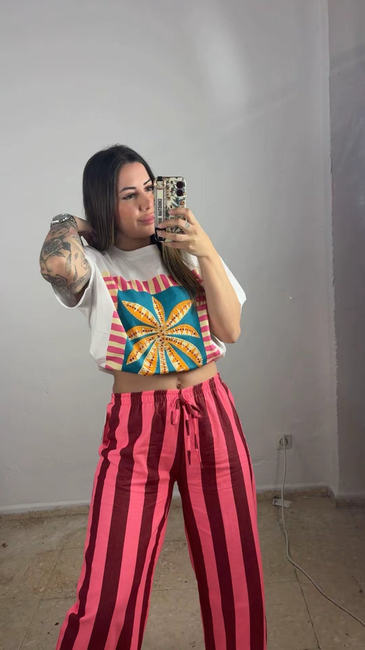 Camiseta palmera overside