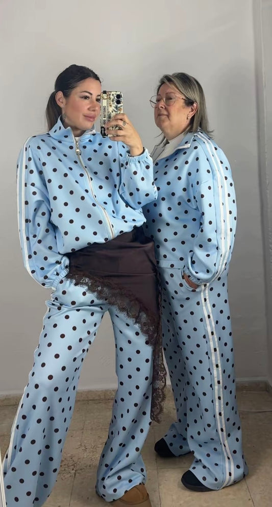 Chandals lunares celeste manga larga