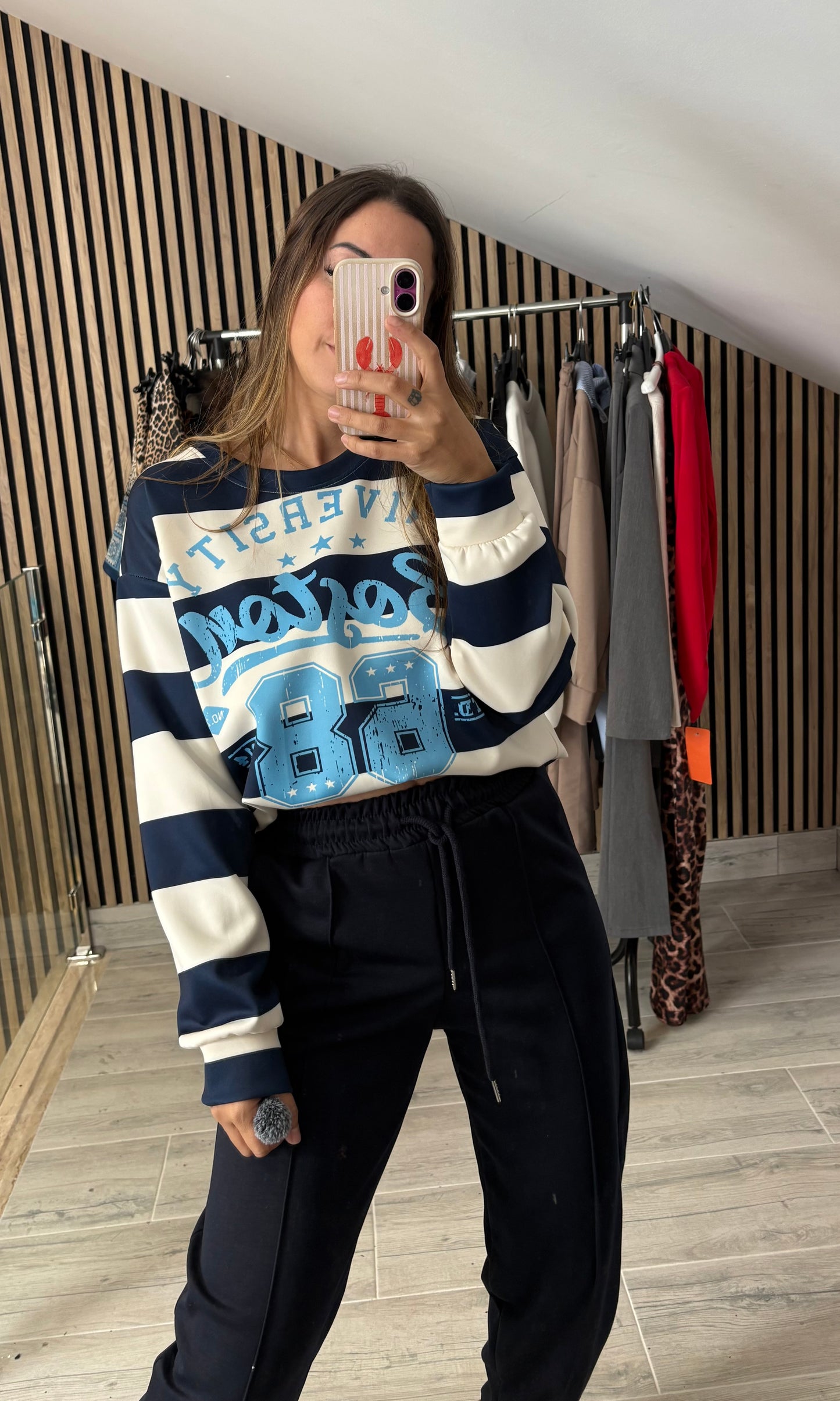 Sudadera Boston rayas