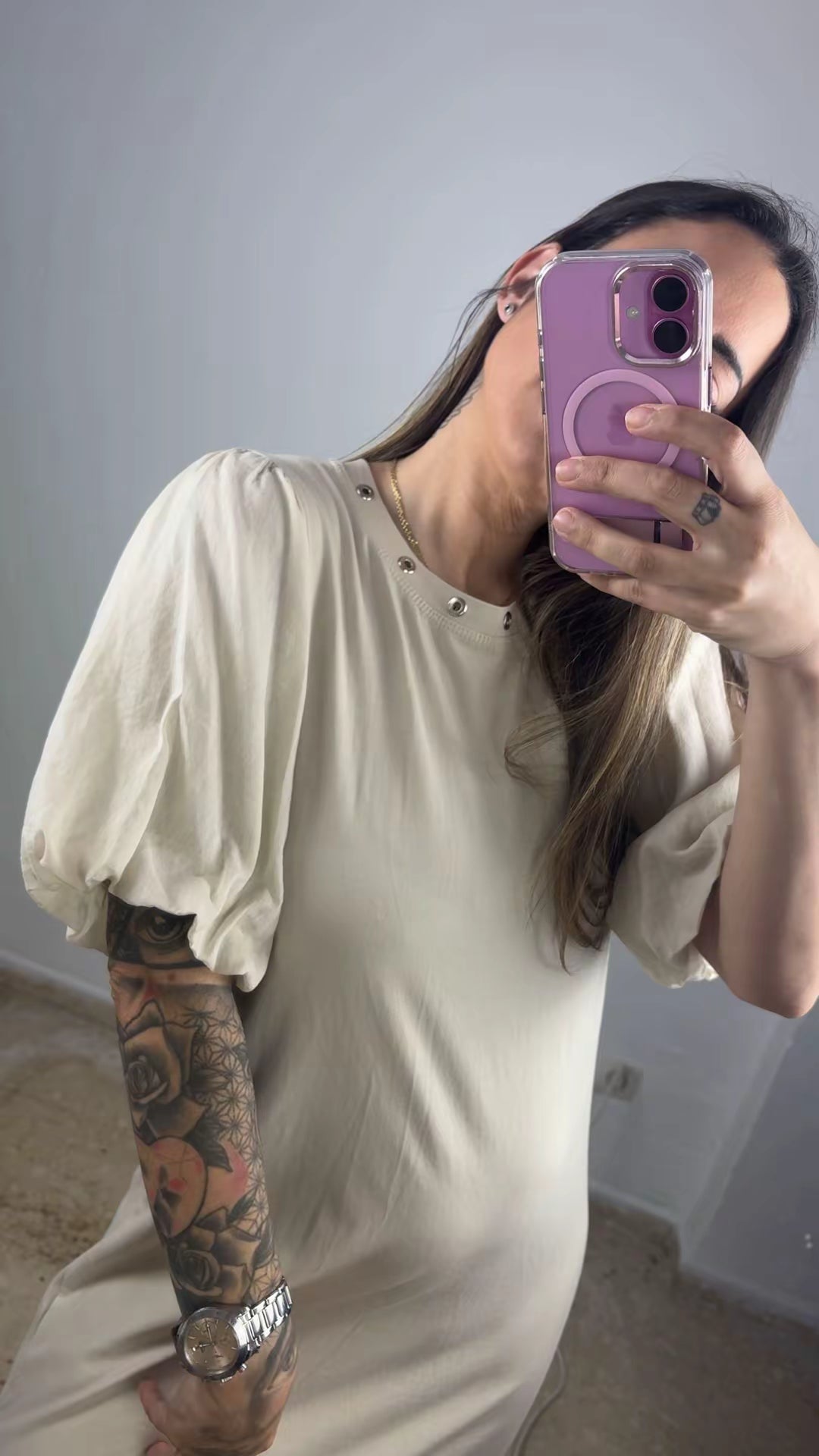 Vestido tachuelas