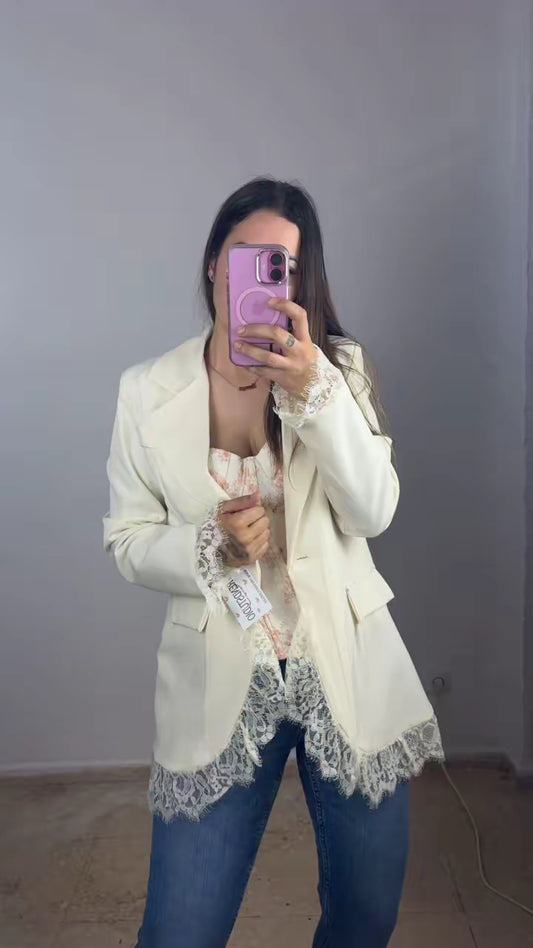 Blazer queen encajes
