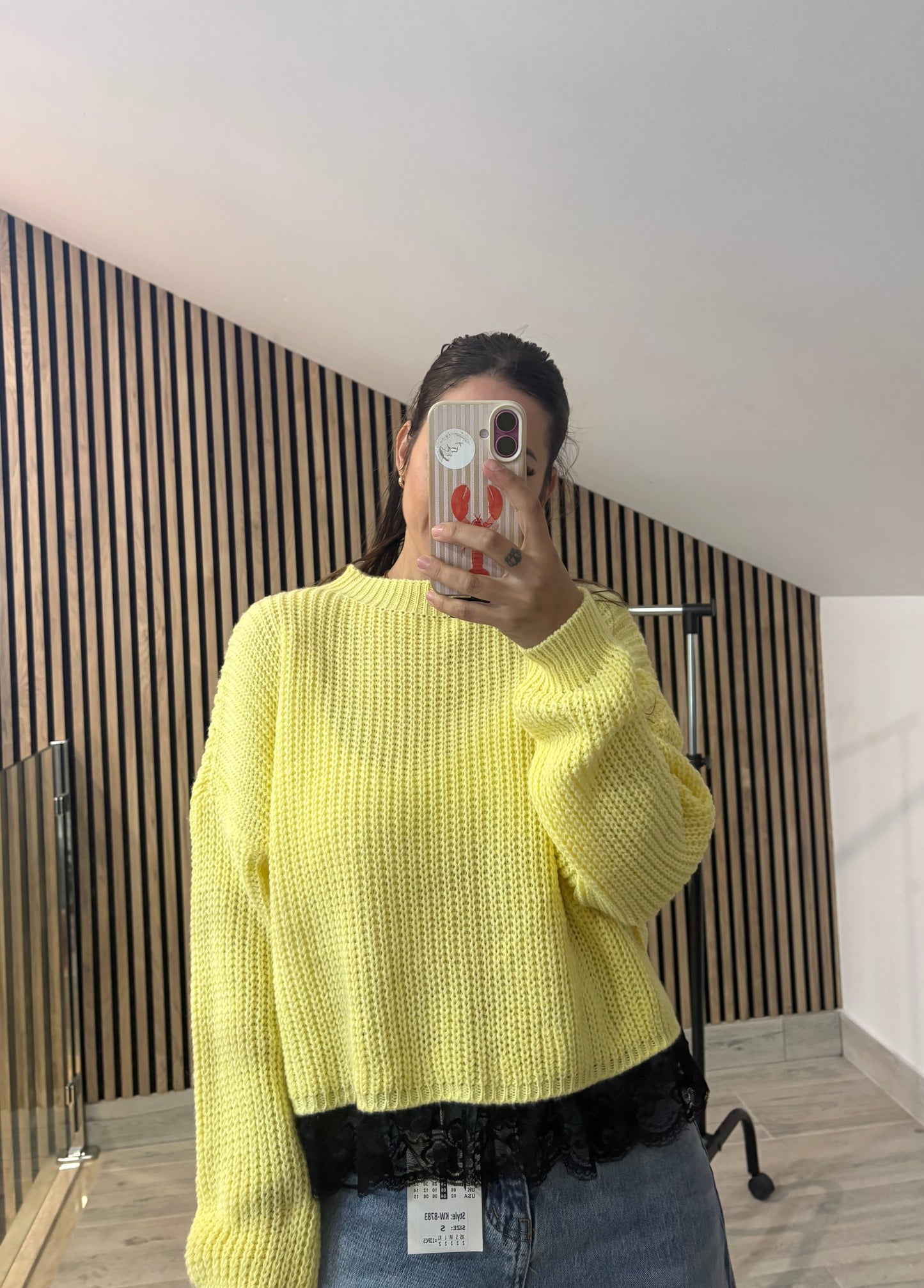 Jersey de hilo encaje