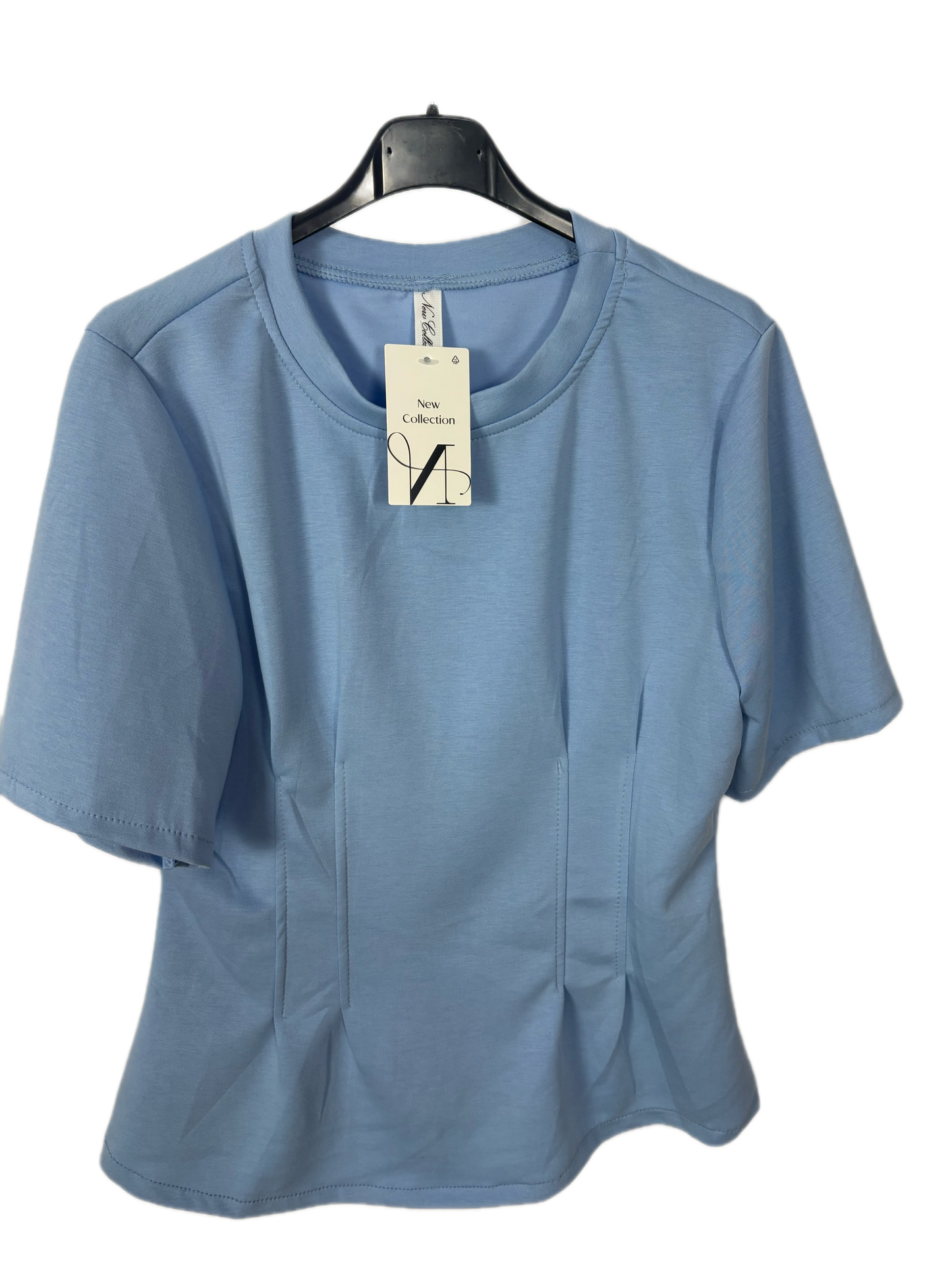 Camiseta zara capa de aire celeste