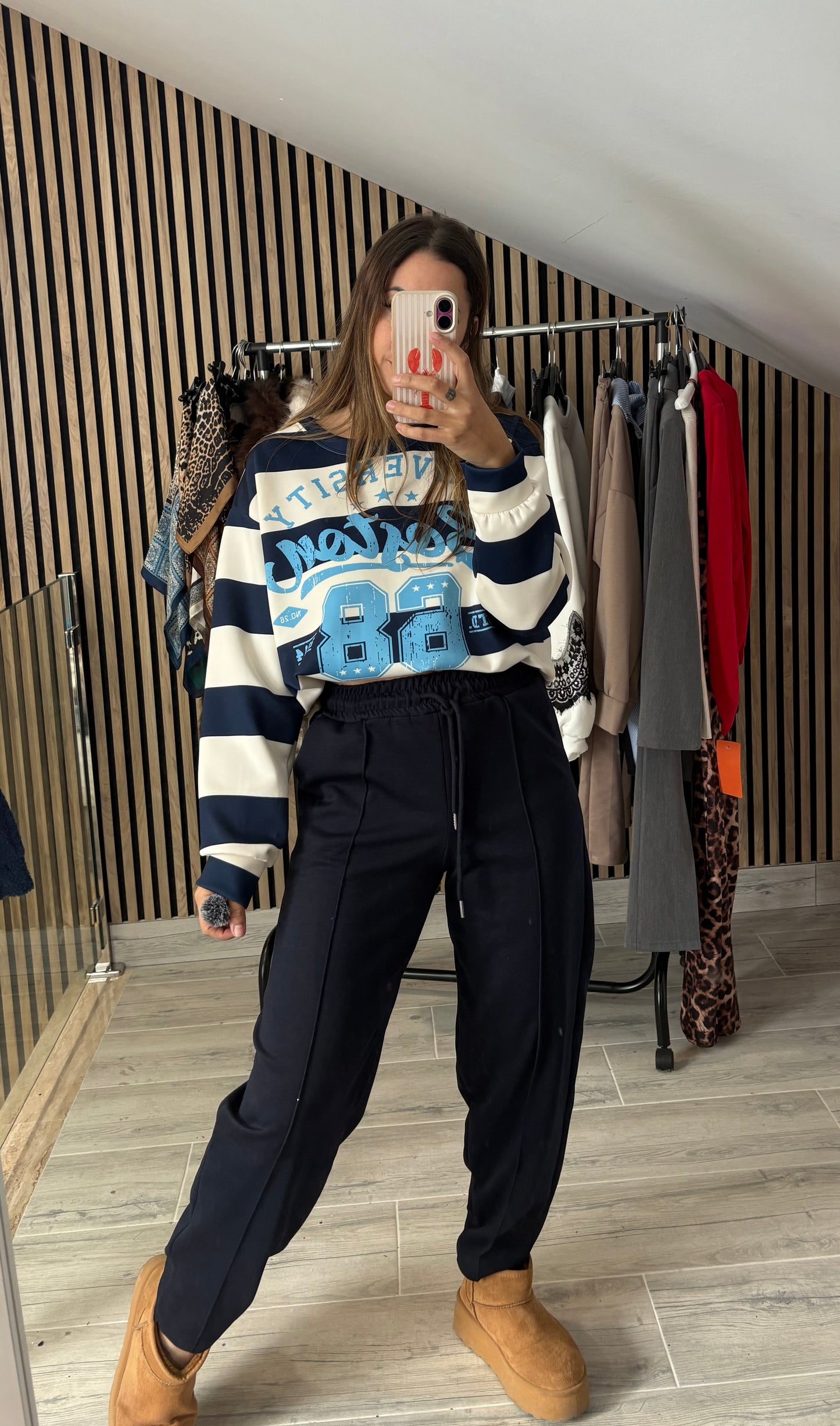 Sudadera Boston rayas