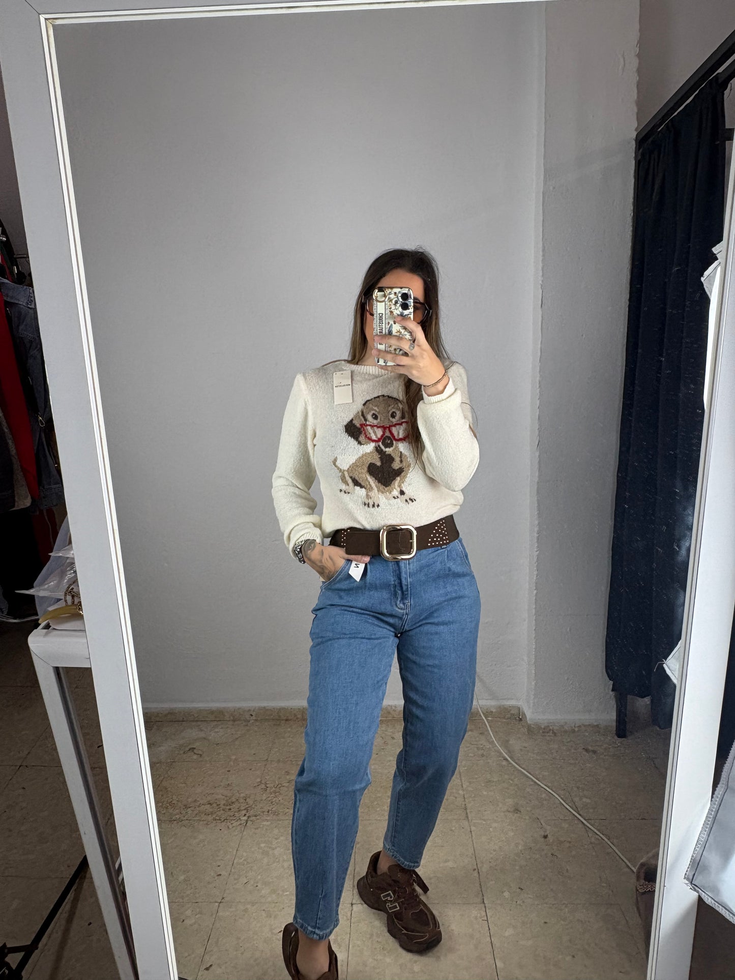 Pant vaquero pinzas