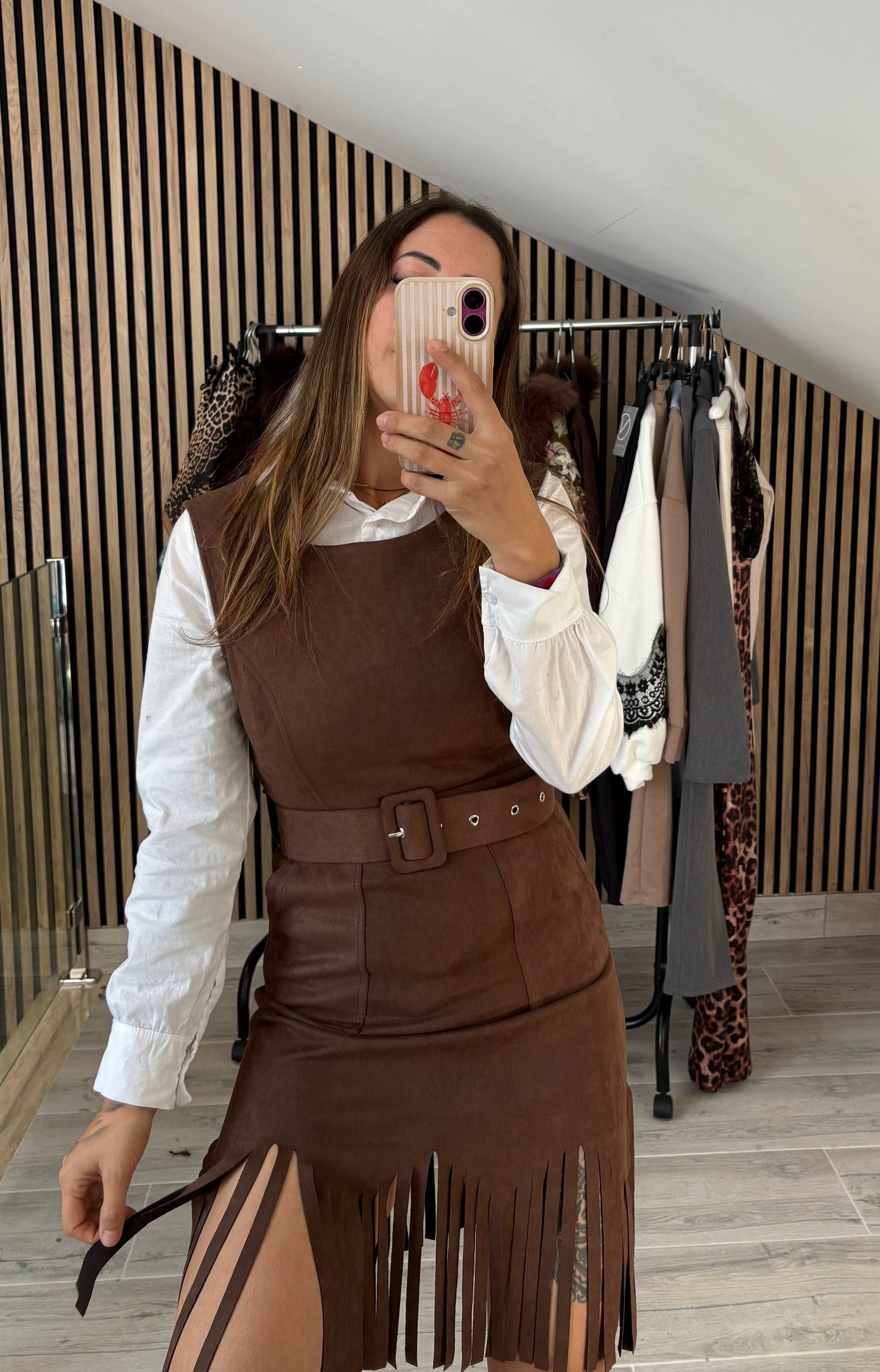 Vestido flecos Antelina