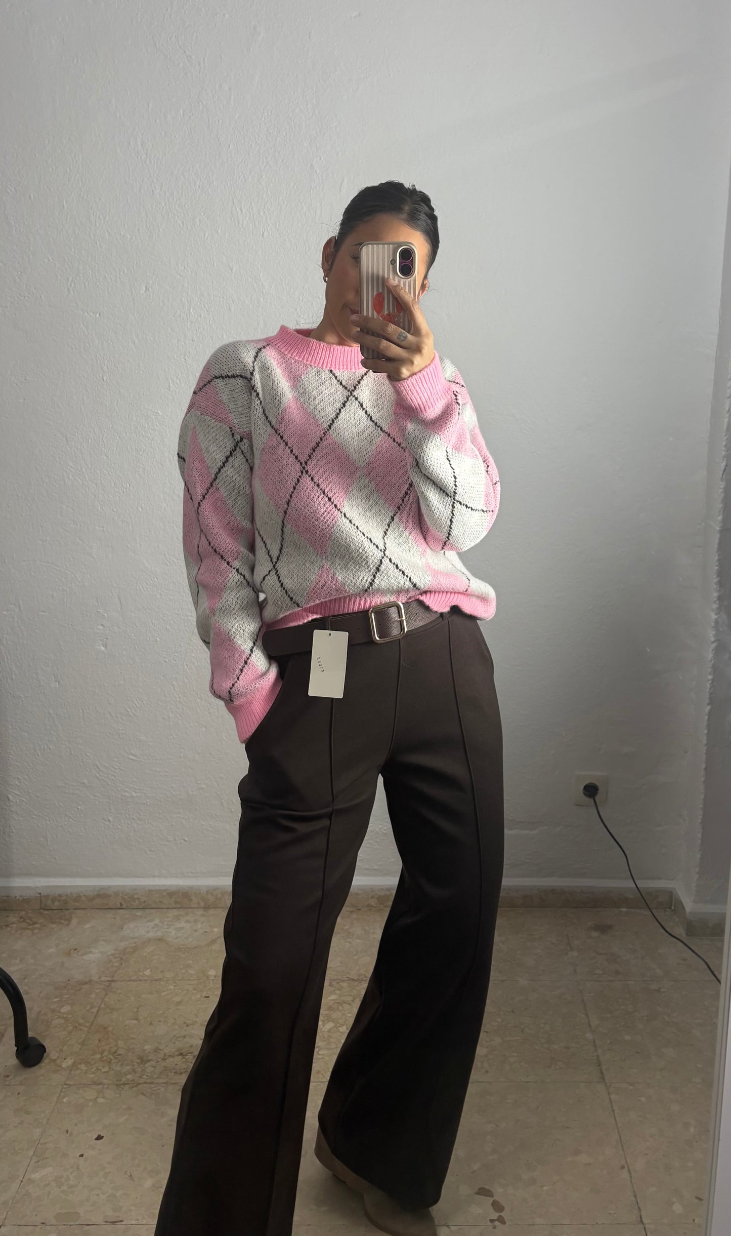 Pantalón paño chocolate