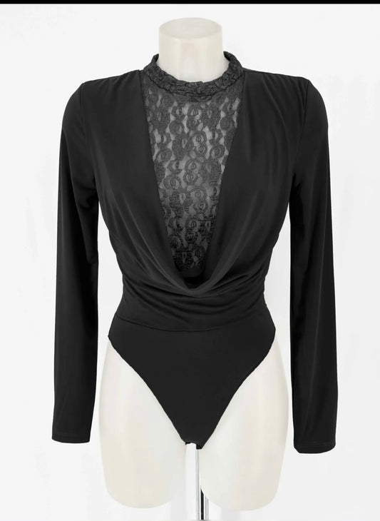 Body encaje negro
