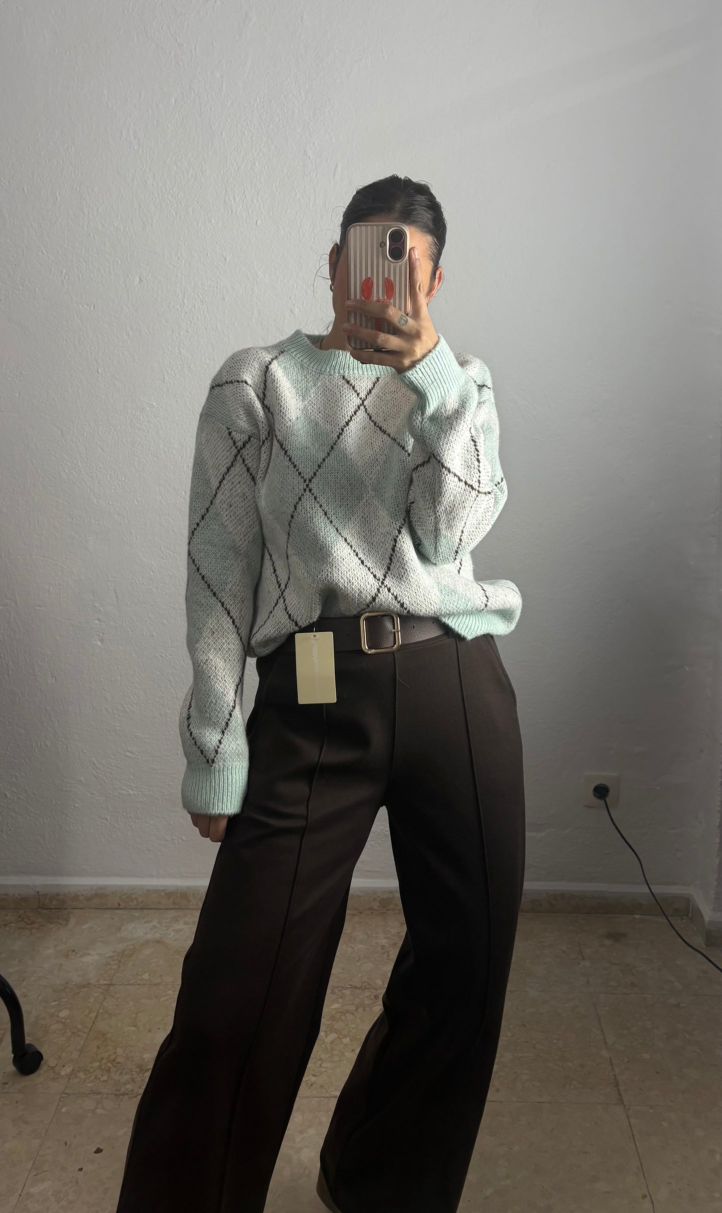 Pantalón paño chocolate