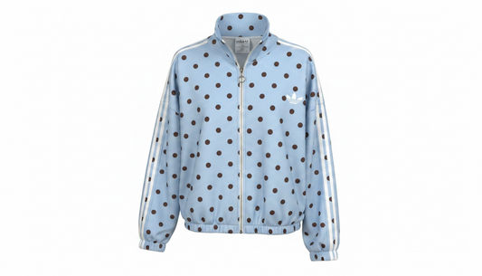 Chaqueta AD lunares azul