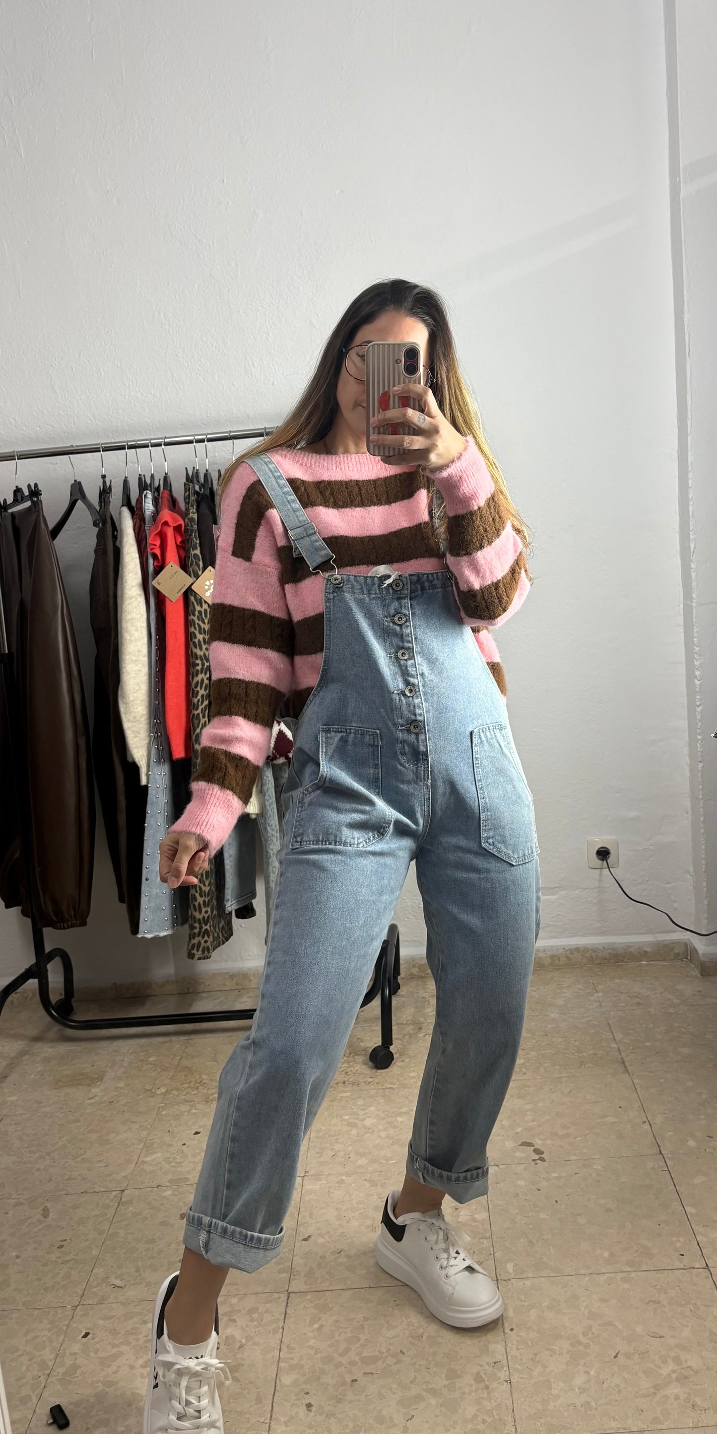 Mono denim tirantes