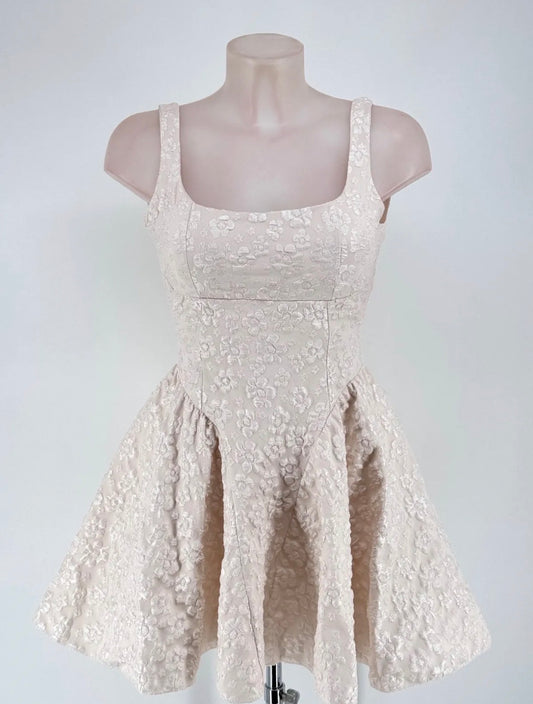 Vestido princess beige