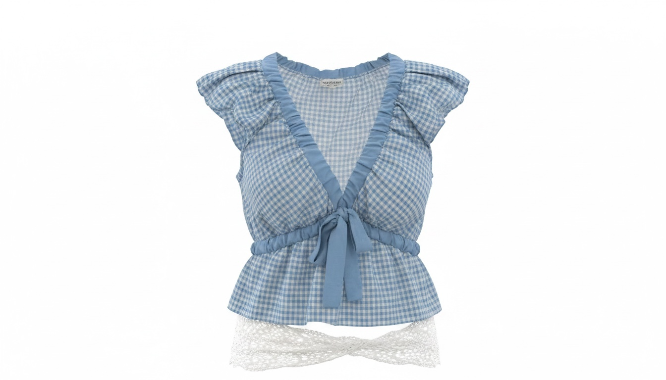 Blusa goma Vichy