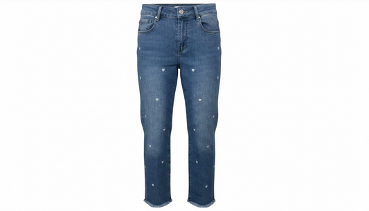 Vaquero denim corazones