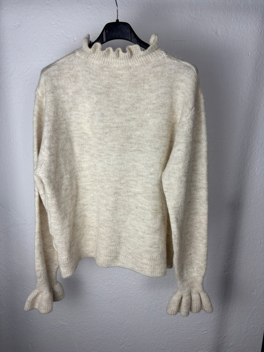 Jersey fino cuello volante