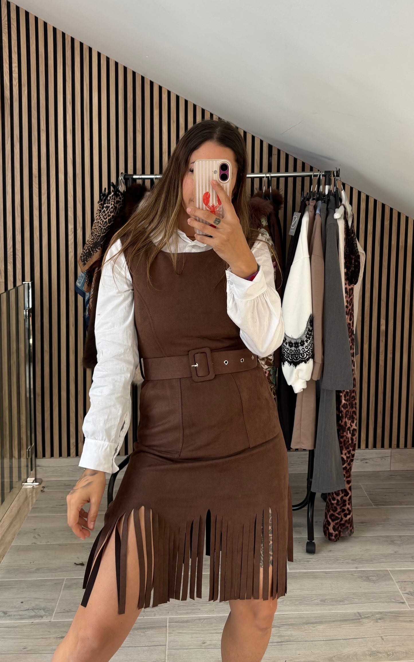 Vestido flecos Antelina