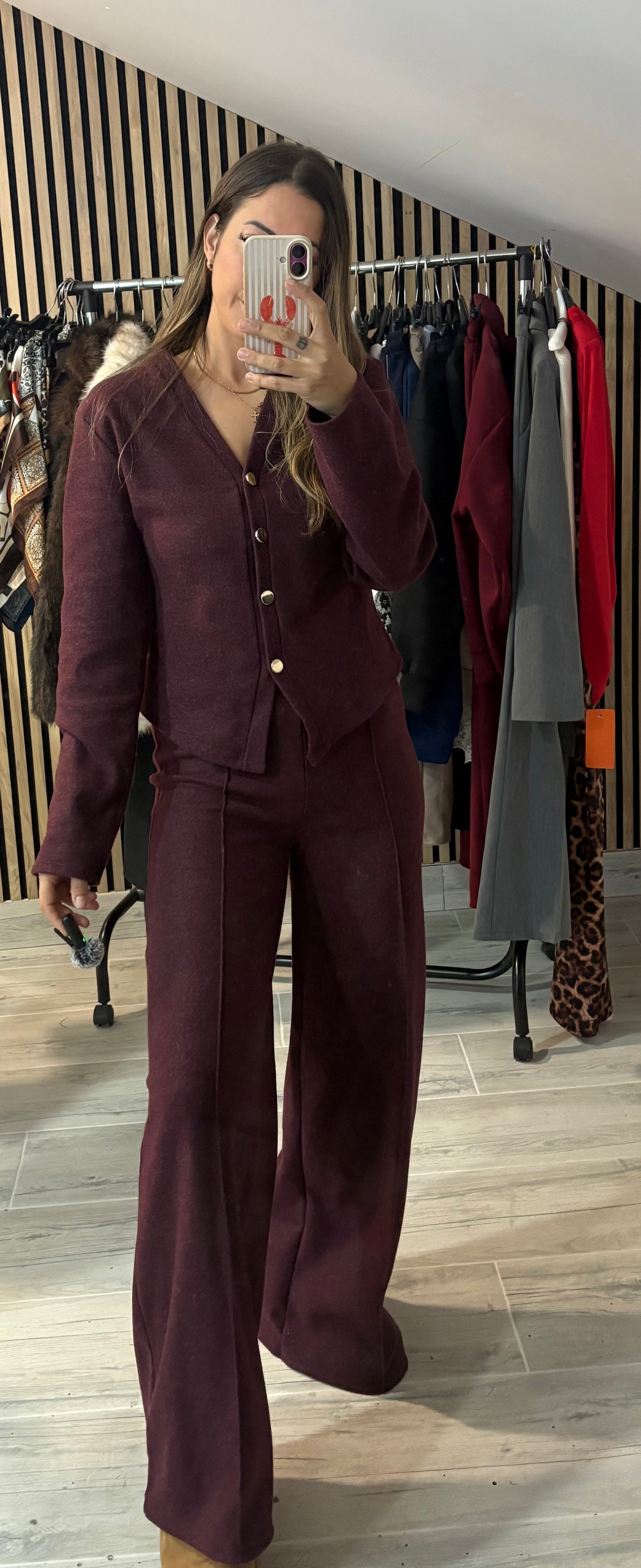 Conjunto Zara Burdeos