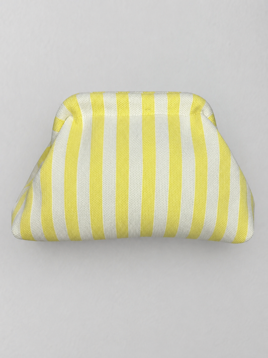 Clutch amar/blanco